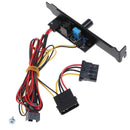 1Pc 3 Channels PC Cooler Cooling Fan Speed Controller for CPU Case HDD VGA F Ew