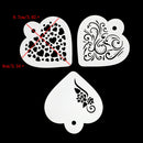 3pcs Cake Stencils Set Cake Cookie Stencil Fondant Cake Mould Decoration