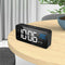 Multifunction Mirror LED Alarm Clock Digital Clock Thermometer USB Night Light
