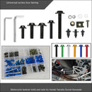 Bolt Kit Motorcycle Windscreen Hardware Fastener Clips Screws Green