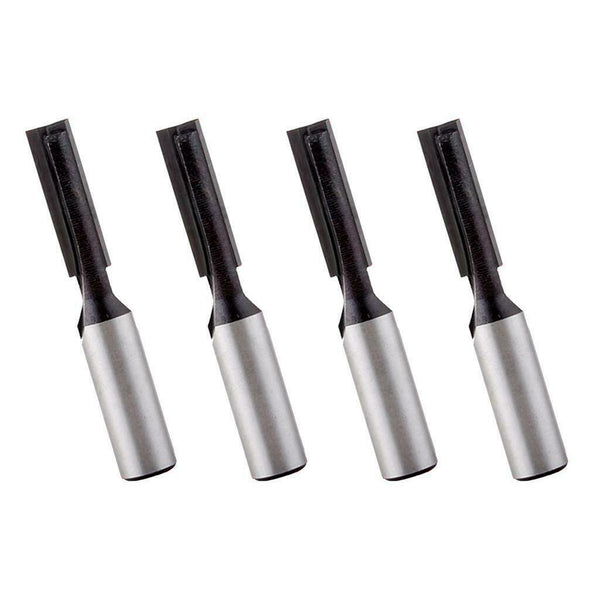 Set of 4 Carbide Tipped Cleaning Bottom Router Bit Cutter 6mm Cutting Dia, 8mm