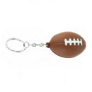 Brown American Football Dangling Metal Compound Split Key Holder U9G3