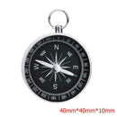 Portable Aluminum Emergency Compass Outdoor Survival Compass Tool+Keychain G44-2