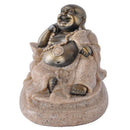 Sand Stone Hindu Tribal God Maitreya Buddha Statue Oriental Feng Shui Decor