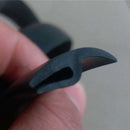2x 1.7M Seal Car Door Edge Guard Trim Molding Protector Auto Strip Black Rubber