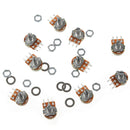10pcs 10K Ohm B10K Knurled Shaft Linear Rotary Taper Potentiometer J5O1