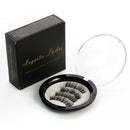 Pro  Magnetic 4pcs False Eyelashes No Glue Handmade Natural Extension Eye Lashes