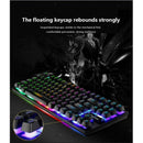 Mechanical Gaming Keyboard 87 Keys, Customizable LED Backlit for Gamers and