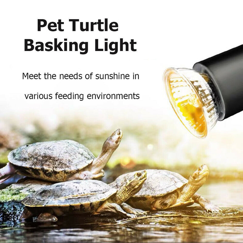 Reptile Lamp Pet Amphibians Lizards Heat Bulb Turtle Basking UV Light (25W)