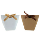 50Pcs Blank Kraft Paper Bag Candy Bag Wedding Favors Gift Box Package Birth K3A3