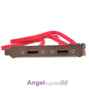 Computer Case Baffle 2 Port SATA to 2 ESATA External PCI Slot Cable Bracket