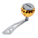 Aluminum Alloy Reel Handle for Baitcasting Drum Raft Reel Single Handle Golden