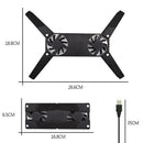 Foldable USB Cooling Fan Mini Octopus Notebook Cooling Pad For 7"-15" Laptop M&