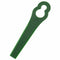 100 Plastic Lawnmower Strimmer Trimmer Blade Green For Bosch ART23 Accutrim