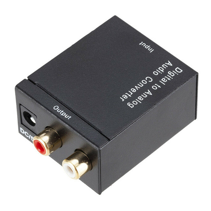 Optical Digital Stereo SPDIF Toslink Coaxial Signal to Analog Adapter (A)