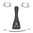 3/3 4/4 Violin AccessoriesTail Rope 12cm+Ebony Tailpiece+Chroem Fine-Tuning