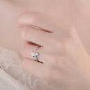 Elegant Star Diamond Ring Crystal Open Rings Wedding Party Jewelry For Wome Y6S6