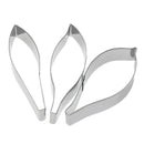 3pcs/set Stainless Steel Metal Fondant Cake Mold Flower Petal