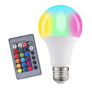 LED Color Changing Light Bulb with Remote Control Home Decoration 3W RGBW