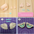 1 Pairs Elf Ears & 5 Pairs Hands DIY Making for 12" RBL Blythe Takara Custom