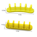 3Pcs False Nail Art Tip Display Practice Base Frame Stand Polish Diy(Yellow A4M7