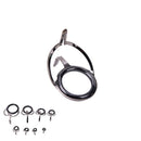 8X Repair Kit Fishing Rod Guides Tips Line Rings For Making Building RepairVES