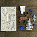 DIY Cake Decorating Tool Christmas tree elk snowflake Mould Sugarcraft Cook Z1U8