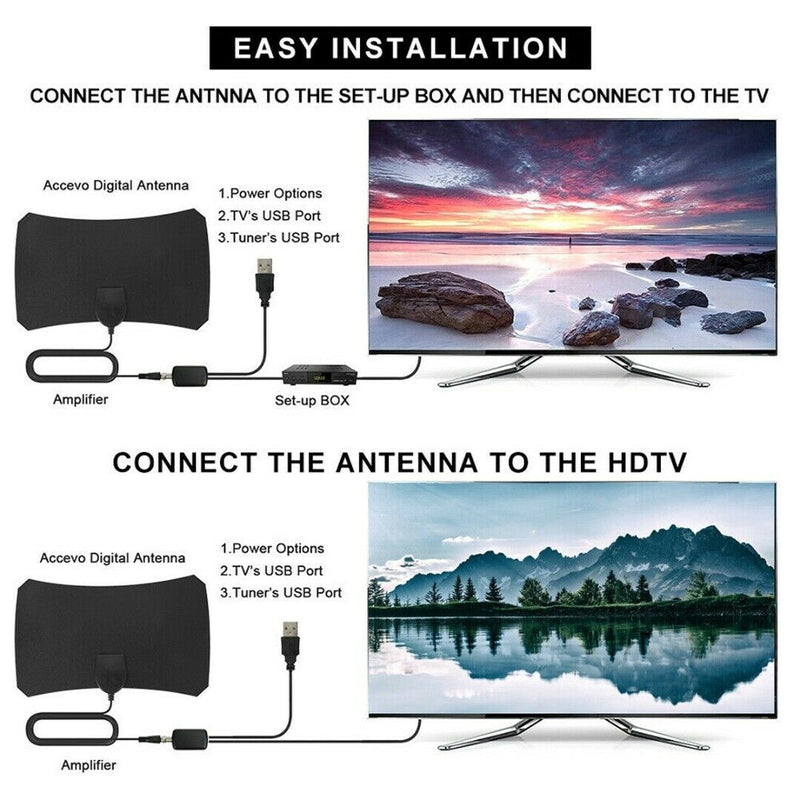 Newest 1080P HDTV Antenna 4K HD Antenna Digital TV Signal Aerial Antennas Indoor
