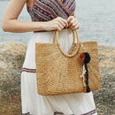 Bohemian Jewelry Shell Hair Ball Keychain With Tassel Bag Accessories Bag H J1Z3