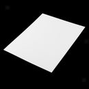 5pcs ABS Styrene Plastic Flat Sheet Plate Craft 0.5mm x 200mm x 250mm, White