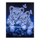 2 Tigers 5D Diamond Painting Craft Embroidery DIY Cross Stitch Home Decor