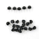 20Pcs Momentary Tactile Tact Push Button 2 Pin Switch DIP 6 x 6 x 5mm  JR BX