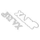 2pcs/set Relax Metal Cutting Dies Stencil Scrapbooking Embossing Craft Card