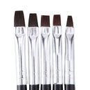 5pcs/Set Nail Art Brushes Wood Hnadle DIY UV Gel Painting Drawing Liner Pen A