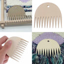 11Teeth Durable Wood Weaving Tool Woven Tapestry Wooden Loom DIY Comb New.