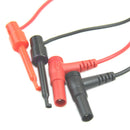 1Pair Banana Plug Test Hook Clip Probe Cable For Multimeter Equipment 2pcs