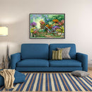 Garden Bike DIY Diamond Painting Cross Stitch Kit Mosaic Picture Home Decor