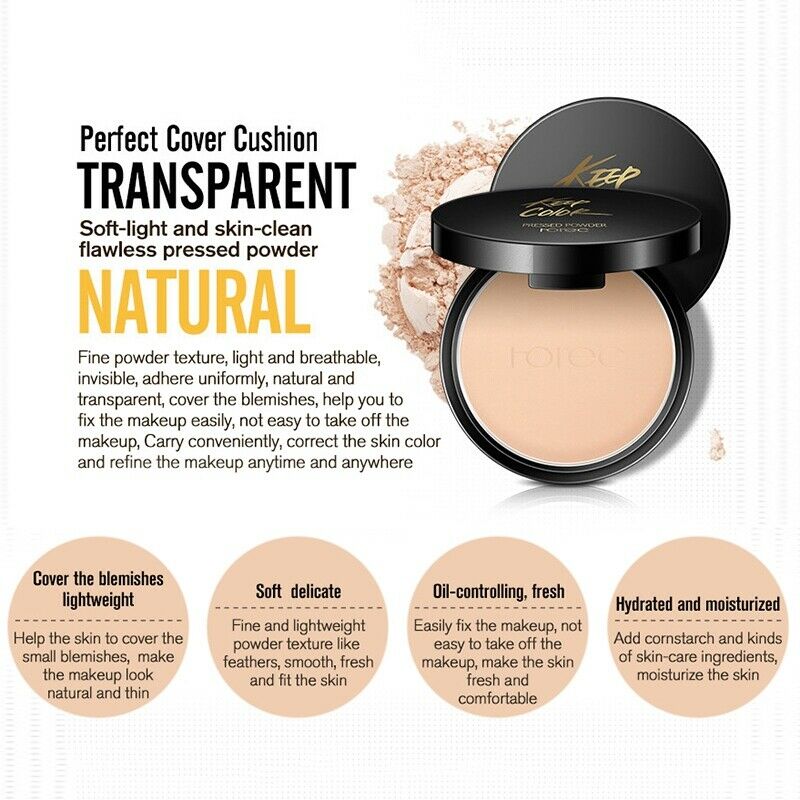 Rorec Mineral Pressed Face Powder Concealer Base Makeup Performance Wear Po F5Z3