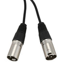 New 3pin XLR FEMALE jack to dual 2 MALE plug Y SPLITTER cable adaptor 1 ft