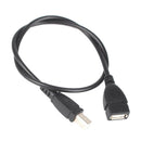 USB 2.0 Type A Female to USB B Male Scanner Printer Adapter Cable