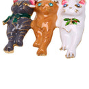 Fashion Three Christmas Cat  Brooch Animal Pin Corsage Elegant Jewelry Gift BX