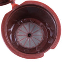 i cafilas 4pcs Dolce Gusto Plsatic Refillable Coffee Capsule with Spoon Bru