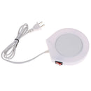 220V White Electric Powered Cup Warmer Heater Pad Coffee Tea Milk Mug 3c