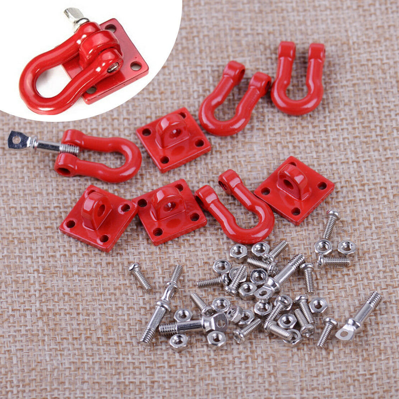 4X 1:10 RC Car Rock Crawler Tow Hook Base Shackle fit for Axial SCX10 RC4WD D90