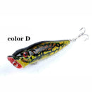 4X Colorful 9.5cm/12g Fishing Lure Mini Fish Lure Trout Bass Crank Bait Tac C2F2