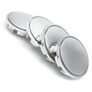 4Pcs/Set ABS Chrome 65mm Car Wheel Center Caps Tyre Rim Hub Cap Cover Decorative