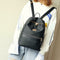 2pcs/set Women Nylon Backpack Clutch Preppy Solid Shoulder Schoolbags Purse Bags