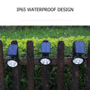 9 LED Waterproof Solar Spotlight Garden Lawn Ground Lighting Wall Lamp (A)
