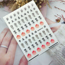 5 Sheets Waterproof Punk Dragon Decals Adhesive Nail Stickers Manicure Nail Art