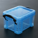 Cute Plastic Storage Boxes Home Furnishing Trumpet Mini Lock Box Organizer Blue